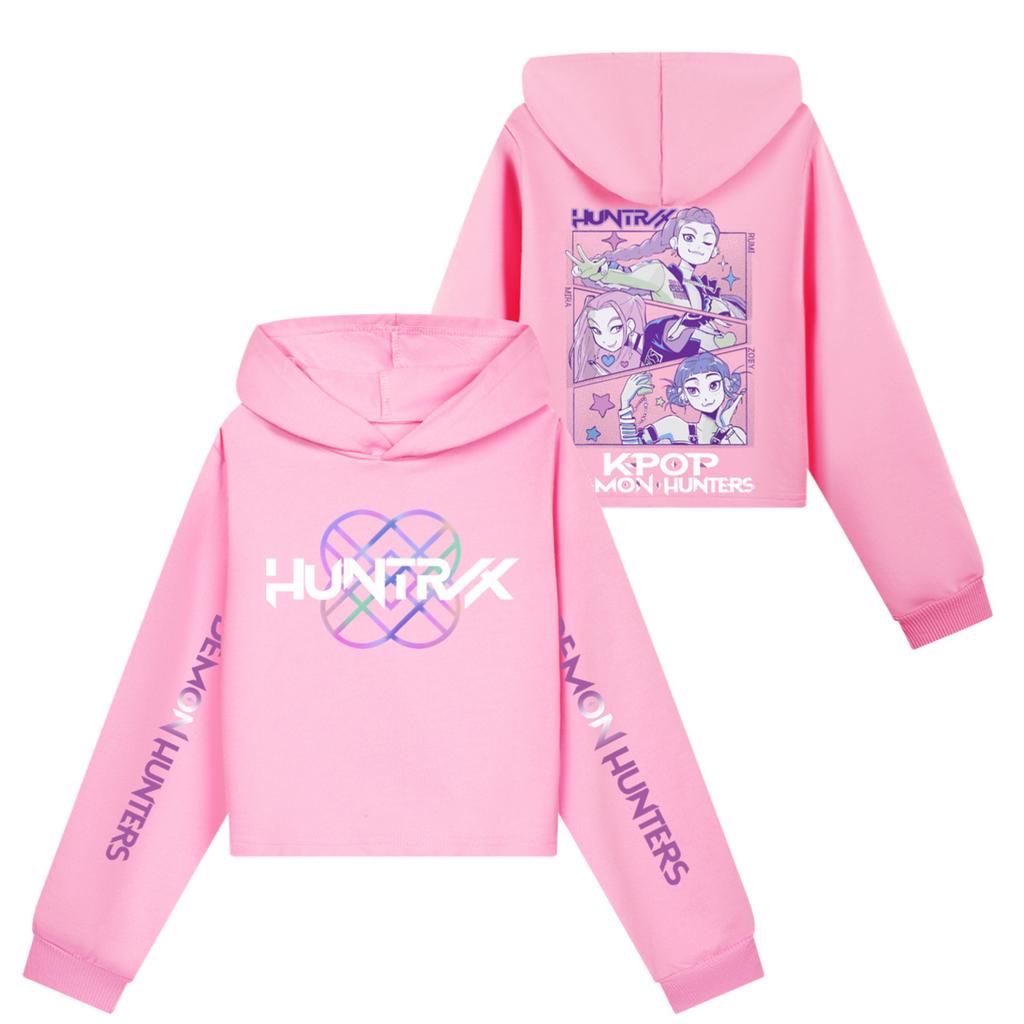 Kids' Long Sleeve Loose Pullover Letter Print Drawstring Hooded Sweatshirt