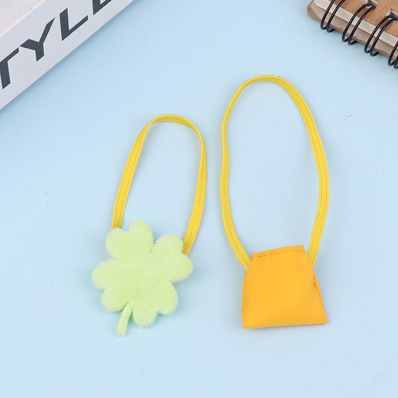 Mini Doll Hat For Dollhouse Miniature 10Cm Doll Color Match Hats Kawaii Cute Bag Dolls Accessories For Kids Girls Toys