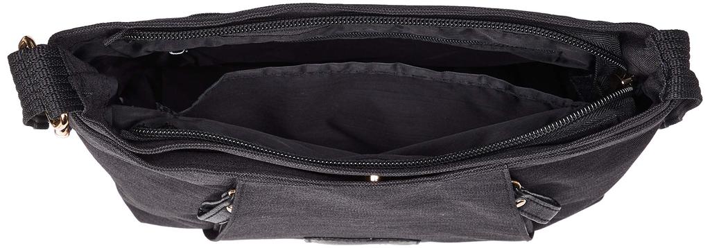 Shoulder [Sofia Valentino] bag, lightweight, 2-compartment structure, 1810-4902, black.