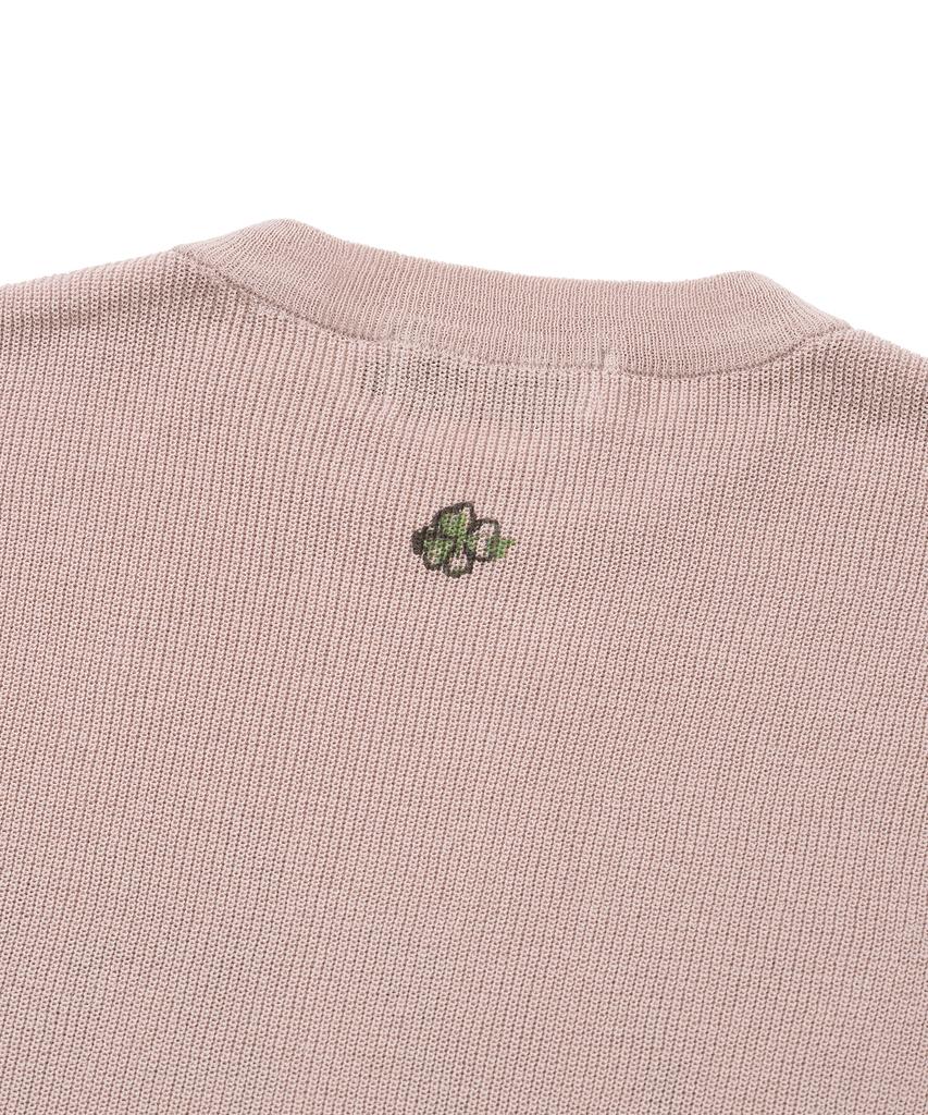 KNITTED Coolever Clover Round Knit Pink
