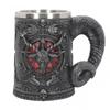 Pentagramm Horn Edelstahl Bierkrug 3D Krug Kaffee Bierkrug Getränke Mystisch Magisch Fächer Geschenk