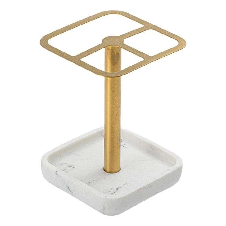 MultiPurpose Toothbrush Holder Toothpaste Rack for Bathroom Countertops in Sleekly Design for Face Cleansers,Trimmers