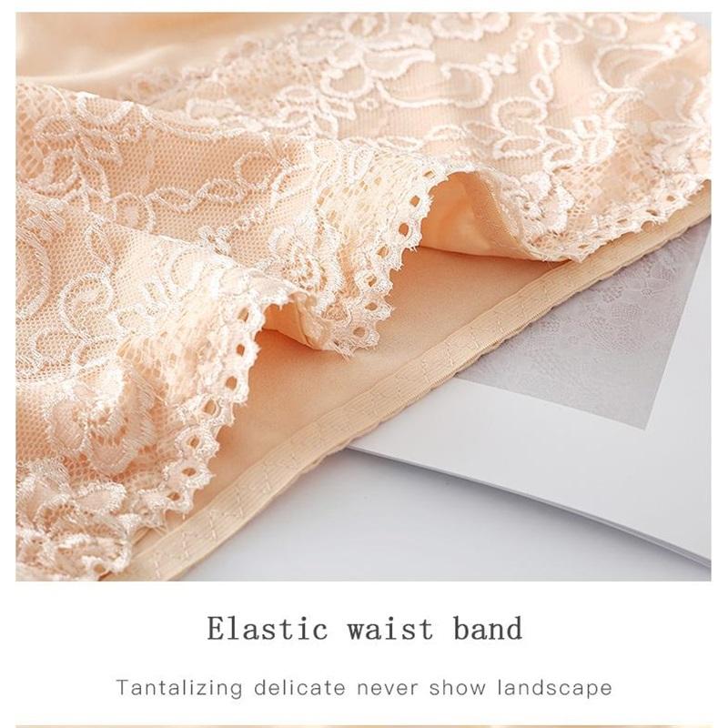 Chiloți de damă cu talie înaltă din dantelă Chiloți de damă de mărime mare Culoare uni Pantaloni triunghi cu talie înaltă Lenjerie de corp Slip