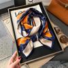 Small Silk Scarf Women's Spring and Autumn Thin Korean Version Versatile Thin and Narrow Long Scarf Tied Hair Temperament Square Scarf with Suit Shirt