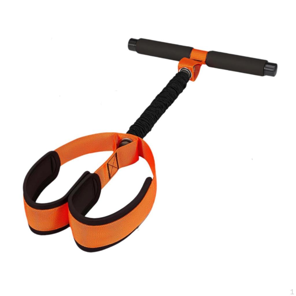 Fitness Resistance Band, Elastic Pull Rope with Handles, Non-Slip Foot Pedal, Extendable,