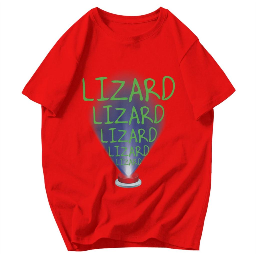 Men T Shirt Lizard Meme Vintage Pops Y2K Graphic Crewneck Unisex Clothing T Shirts