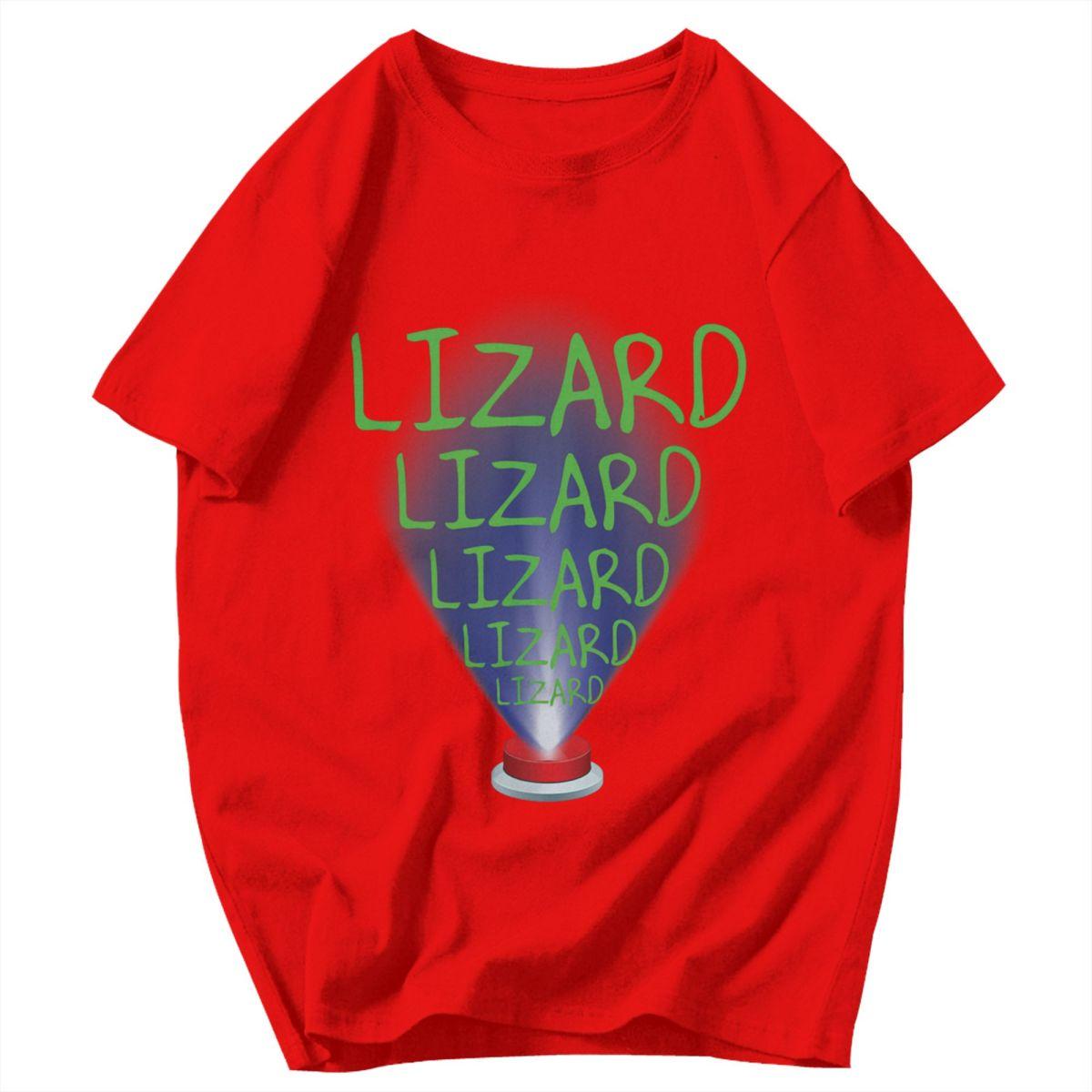 Men T Shirt Lizard Meme Vintage Pops Y2K Graphic Crewneck Unisex Clothing T Shirts S