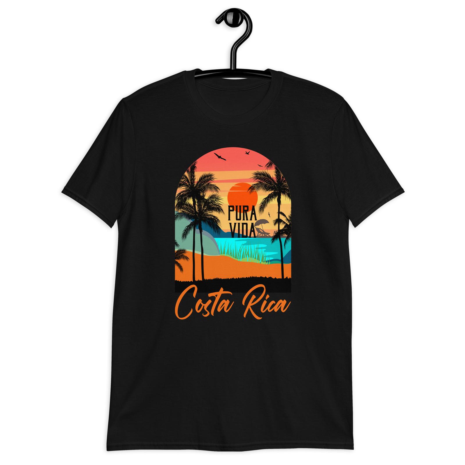 Pura Vida T Shirt Costa Rica Shirt Tropical Beach Retro S разноцветный