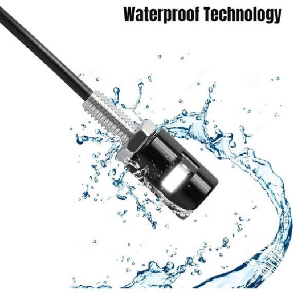 10 Pcs Motorcycle License Plate Light 12v LED License Plate Light Bright Alum