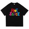 T-shirt Hot Sauce BabyMonster 2025 Nuova Canzone Moda Retro UominiDonne Abbigliamento Vintage Harajuku Alta Qualità Top Magliette in Cotone