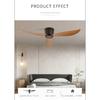 SOVE Moderner Schwarz Weiß Niedriger DC-Motor 30W Deckenventilator Mit Fernbedienung Einfacher Deckenventilator Ohne Licht Heimventilator 220V