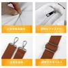 NUBILY Canvas Tote Bag, Shoulder Bag for Men and Women, Large Capacity, Solid Color, Canvas Tote Bag, Crossbody Bag, for Commuting, School, White