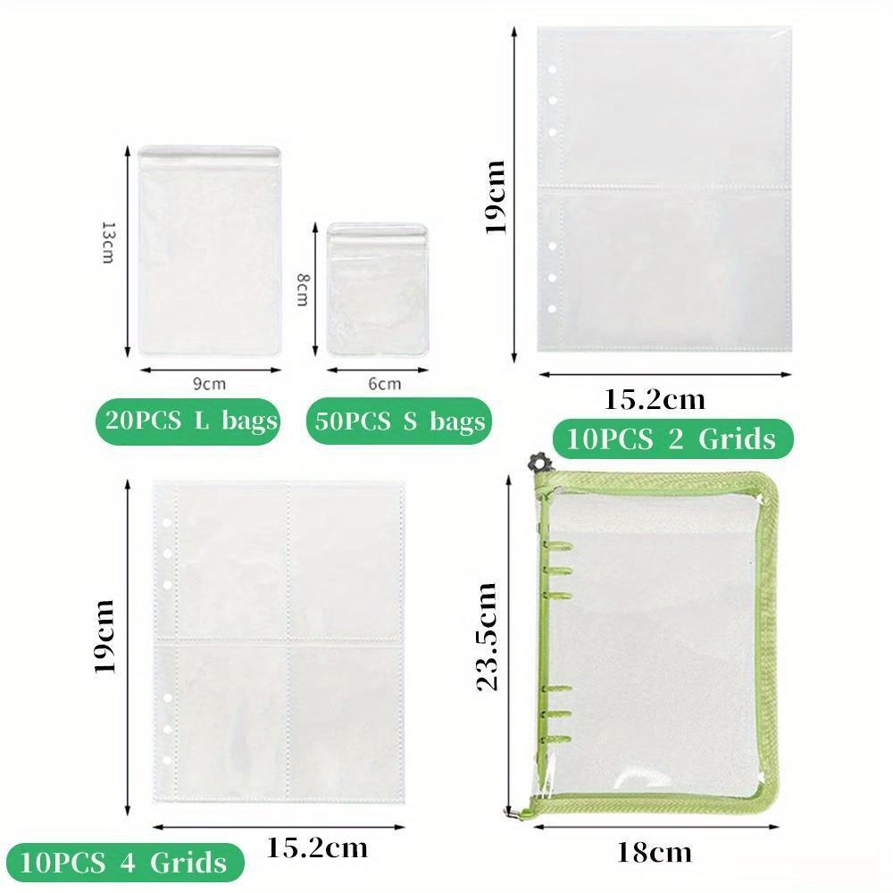 New Jewelry Necklace Earring Holder Bag Portable Water-proof Credit Card Photo Storage Book Zipper Bag Ins Stationery Organizer