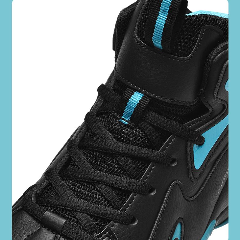 Men's High-Top Leather Basketball Shoes Non-slip Training Sneakers Sports Shoes Casual Breathable Tennis Shoes