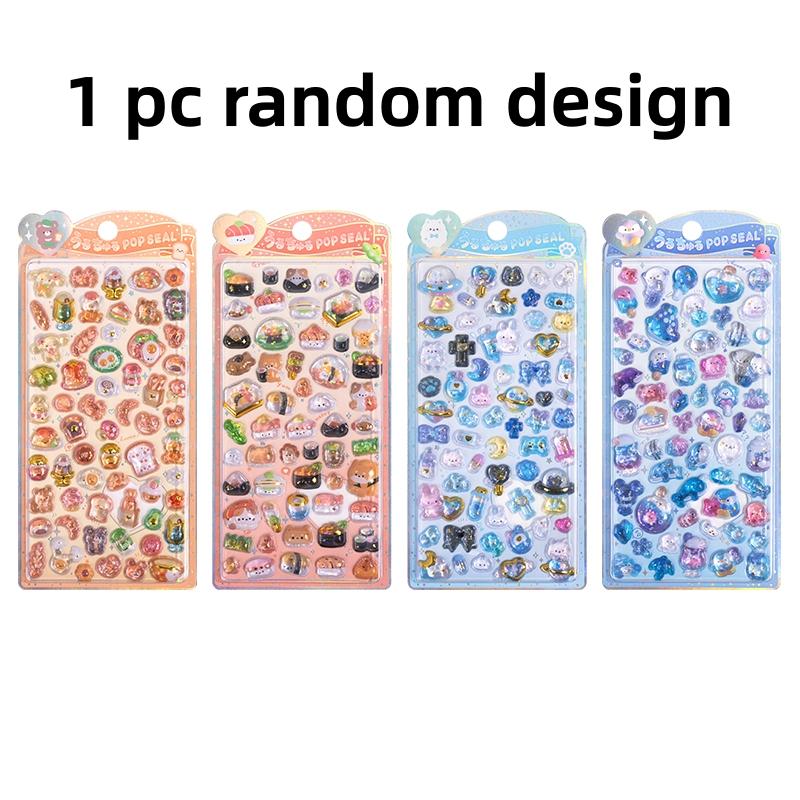 Japanese Style Mini Sweet Drop 3D Relief Stickers Scrapbooking DIY Journaling Stationery Diary Decor Cute Stickers School Supply