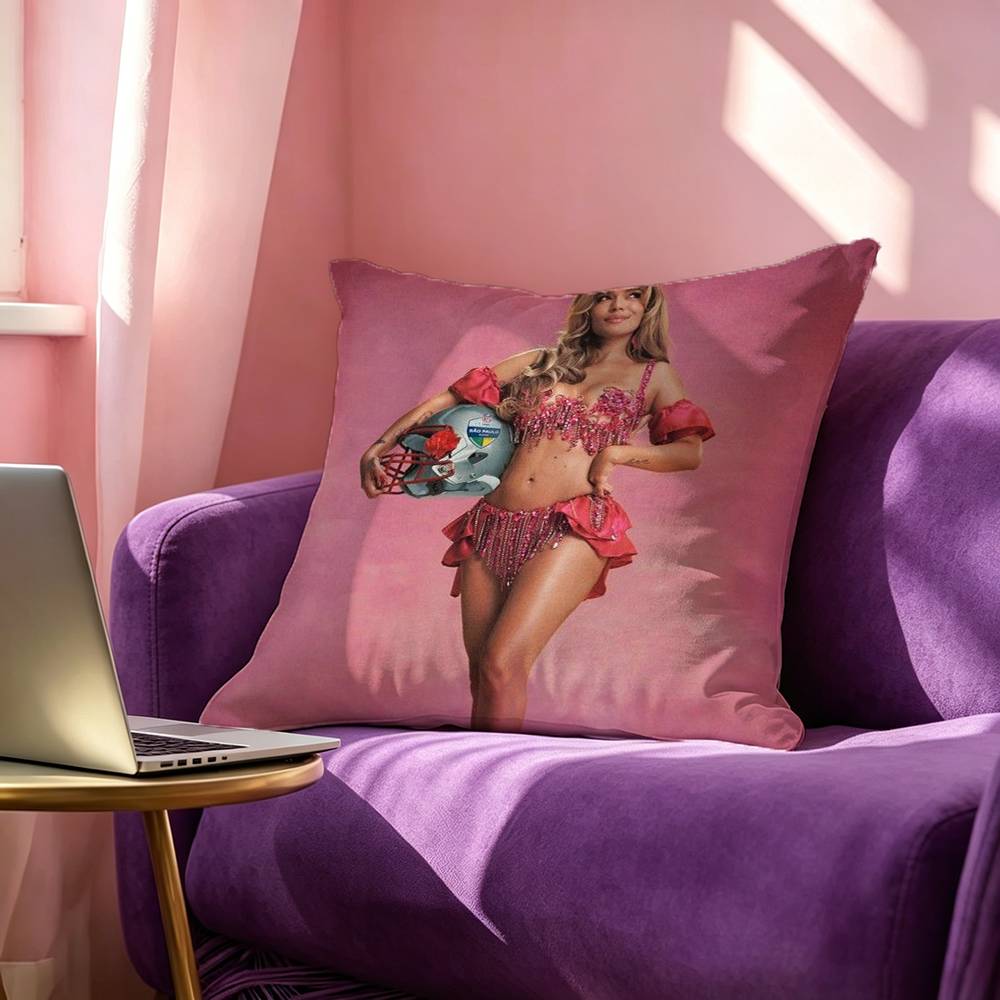 Kkarol G Tropicoqueta Anime Pillow Case Square DoubleSided Sofa Cushion Cover Bedroom Bedside Pillow