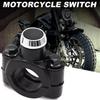 Universal 7/8" Motorradschalter Lenkerhalterung Hupe Scheinwerfer Stroboskop Momenttaster Aluminiumlegierung Interruptor