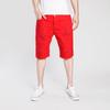 Premiumkvalitet Mode Herr Cargo Denim Shorts Casual Slitna Jeans