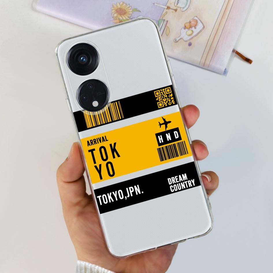 6.43" For OPPO Reno8 T 4G Case Soft Silicone Cover Cute Fashion Printed Bumper Funda For OPPO Reno 8T CPH2481 Coque Reno8T Cover