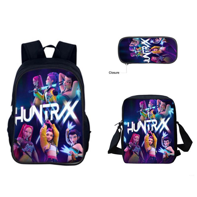 Set Zaino Kpop Hunterxhunter Con Poliestere Traspirante Per L'Uso Scolastico