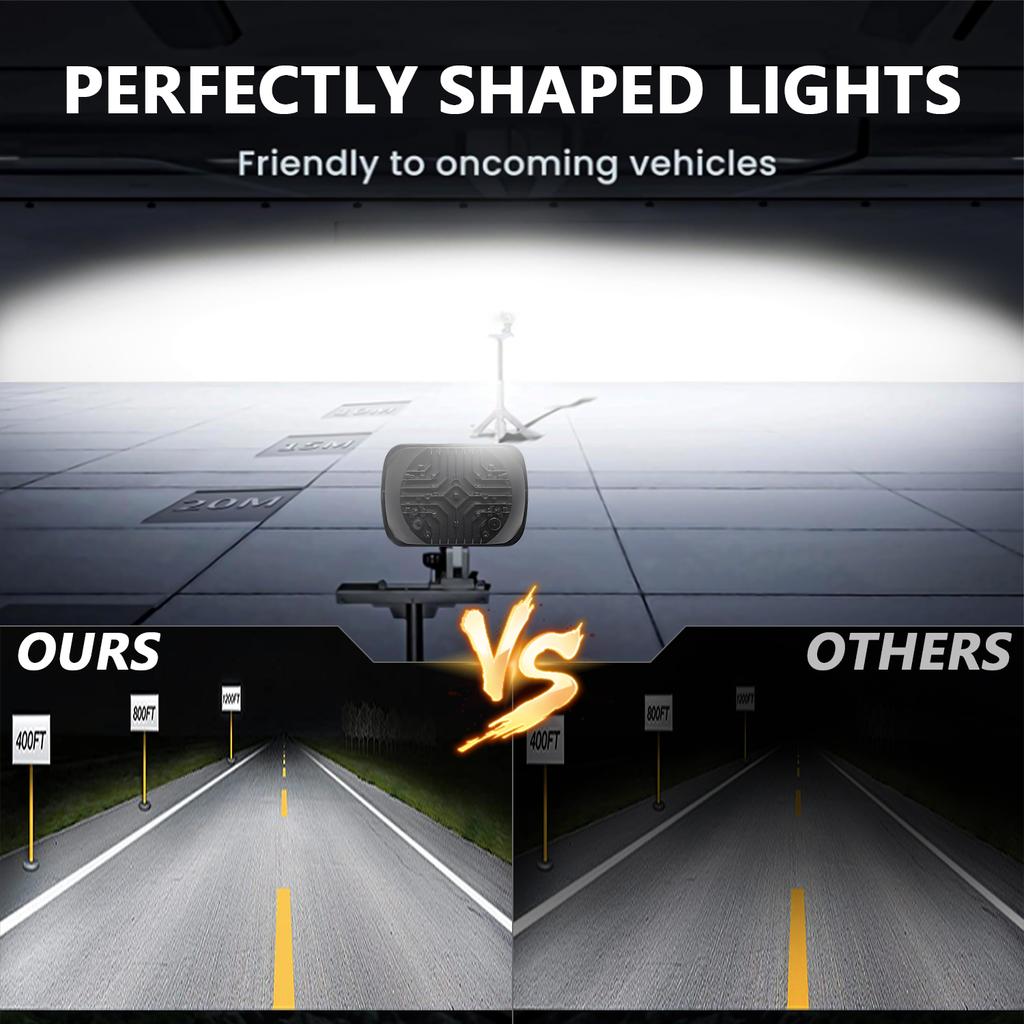 5 x 7 Zoll Quadrat LED Scheinwerfer Hohe Helligkeit IP67 Wasserdicht Abblendlicht Fernlicht LKW Frontscheinwerfer