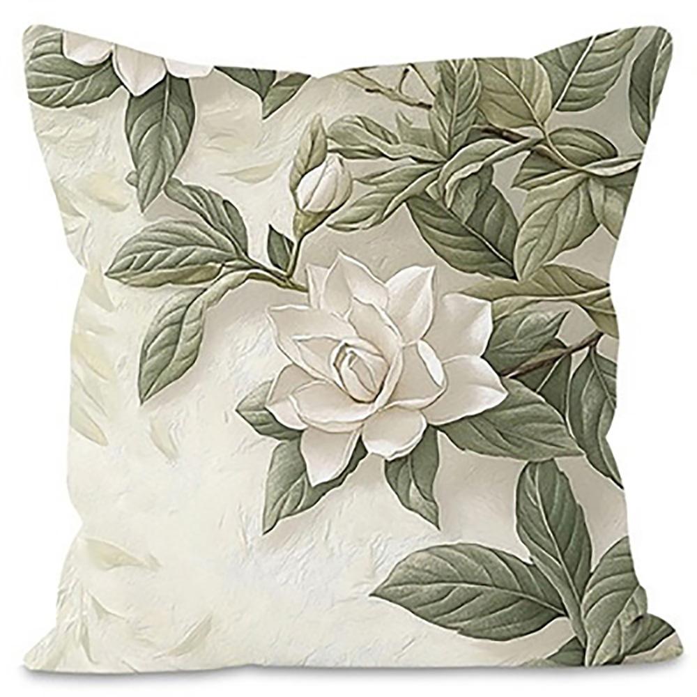 

Faded Gardenias on PillowcasesSuitable for sofa car bedroom decorative cushion cover pillow cover 16x16Inch
