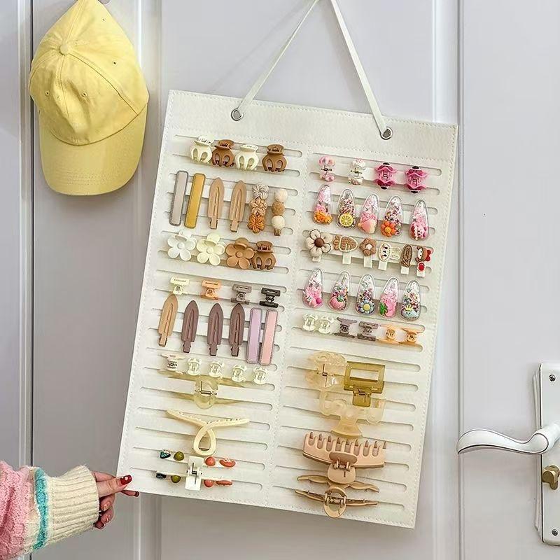 Large Capacity Hair Bows Organizer Wall Headband Holder Hair Clip Storage Hanger Jewelry And Accessory Storage Hanging Bag