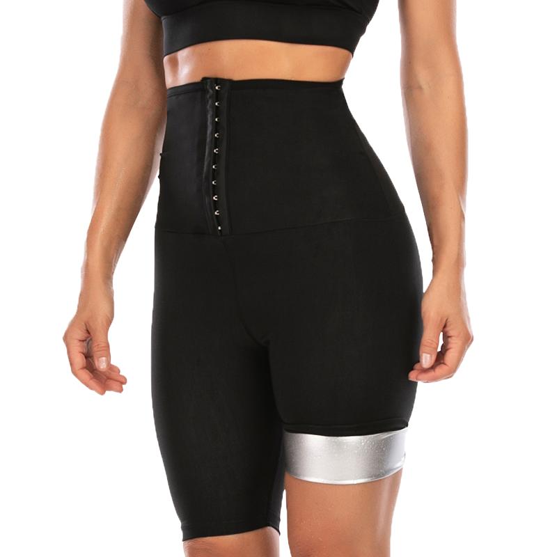 Women Sauna Pants Slimming Shapewear Weight Loss Fat Burning Shorts Workout Gym Leggings Fitness Sports Waist Trimmer Shapers 5