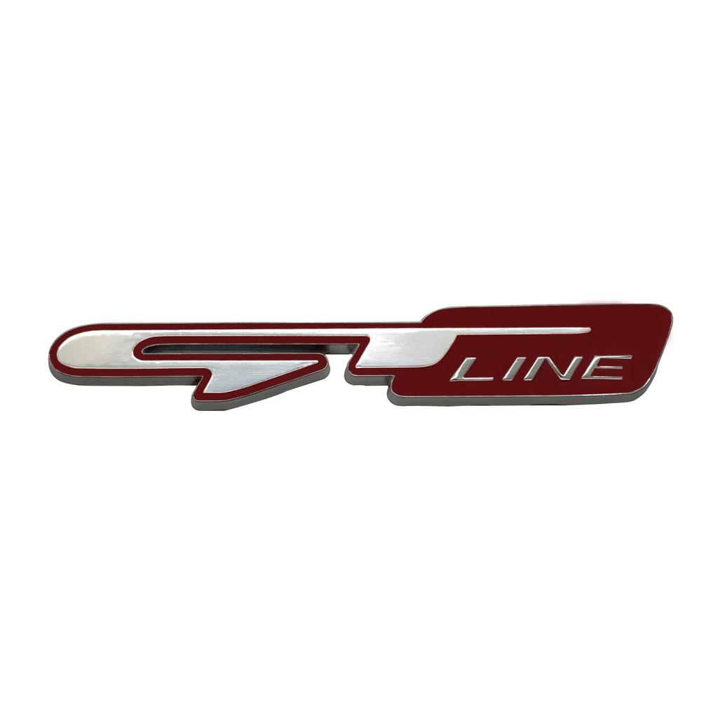 3D Metal Car Tuning Atuo Emblem Sticker GT Line Decals For Kia Forte Ceed For Hyundai i30 solaris tucson For Peugeot 206 308 208