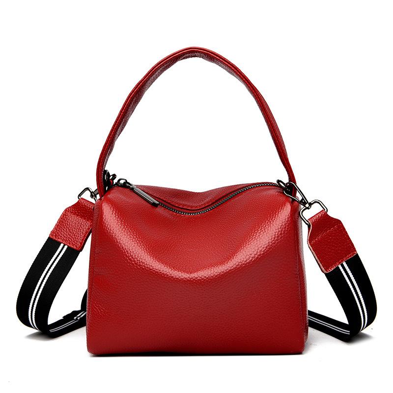 Měkký kožený polštář Podpažní výklenková taška Dámská velkokapacitní přenosná ramenní diagonální závěsná dámská taška