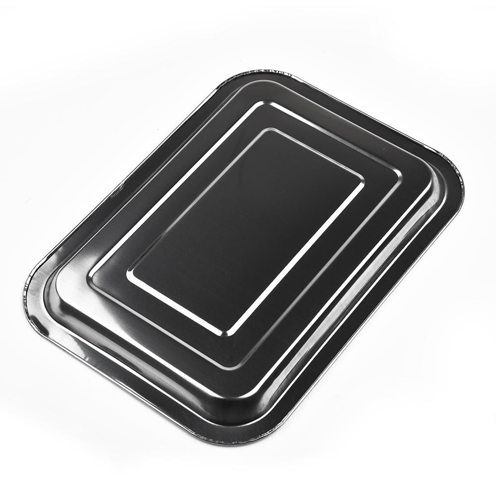 Stainless Steel Rectangle Baking Pan Trays Toaster Oven Cake Bread Kitchenware