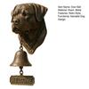 Hund Willkommensglocke Dobermann Bulldogge Türklingel mit Willkommensschild Retro Ladenglocke für Zuhause Haustür Eingang Veranda