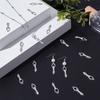 60Pcs Tibetan Style Alloy Pendants Spiral Goddess Antique Silver 31x8x3mm Hole: 1.8mm