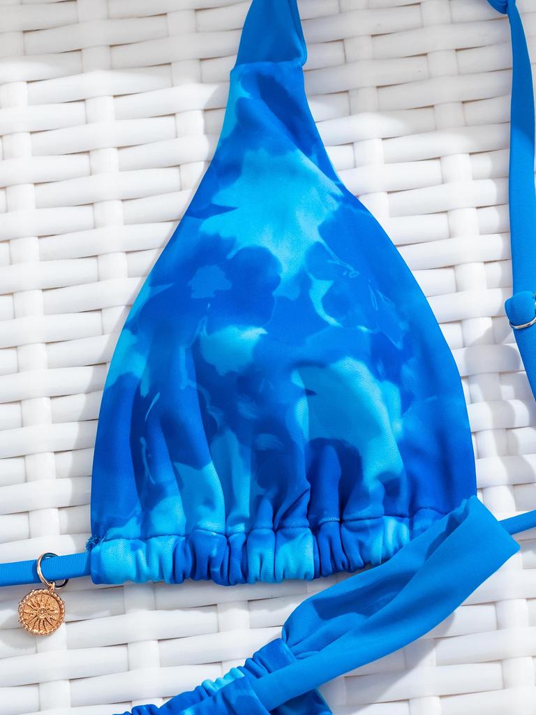 2025 Cross-Border European & American Sexy Print Bikini Swimsuit for Women