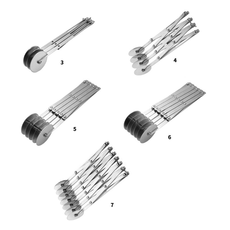 Pizzaschneider mit Rad-Designs Ergonomischer Edelstahl-Pizzaschneider Radschneider für schnelles Schneiden