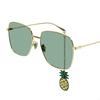 Gucci Casual Minimalist Logo Oval Sunglasses Women sunglasses GG1031S008