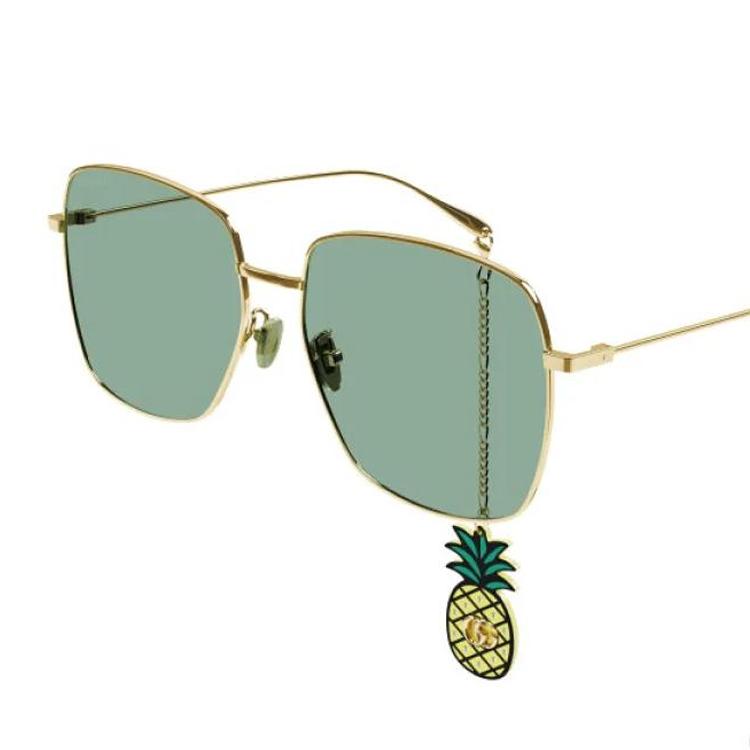 Gucci Casual Minimalist Logo Oval Sunglasses Women sunglasses GG1031S008