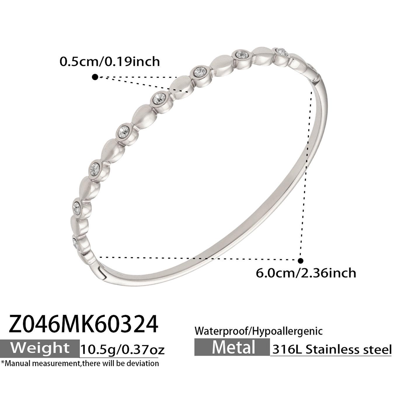 Luxury 18K Gold-Plated 5A Zirconia Hoops & Clasp Bracelet Set