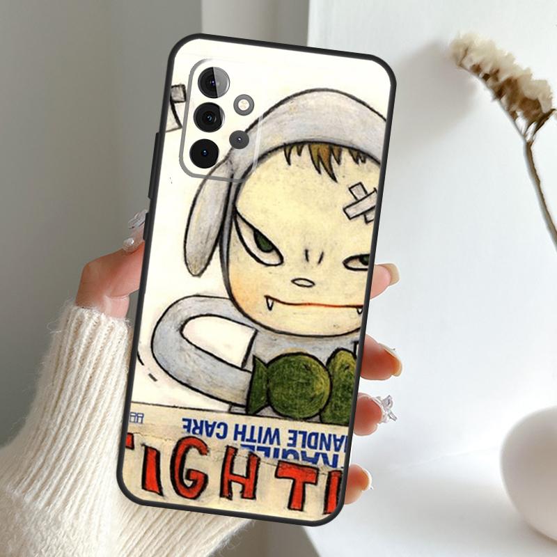 Yoshitomo Nara Case For Samsung Galaxy A52 A32 A12 A16 A26 A36 A56 A15 A35 A55 A34 A54 A13 A33 A53 A17 A06