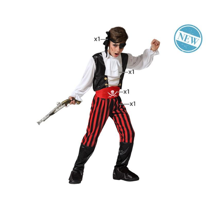 BB Carnival-Disfraz para Niños Multicolor Piratas Pirata 10-12 Años