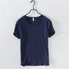 Heren Korte Mouw T-shirt Bamboe Katoen Casual Korte Heren T-shirt Effen Kleur Dunne Basis Onderhemd Tops T-shirts