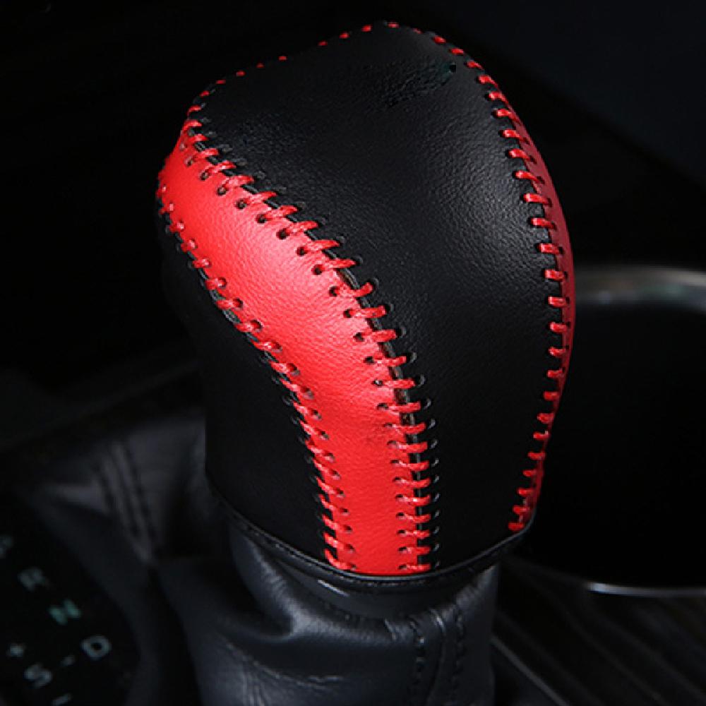 Leather Car AT Gear Shift Knob Cover Gear Head Collars for Toyota Camry 70 Corolla 2019 2020 2025 Interior Accessories