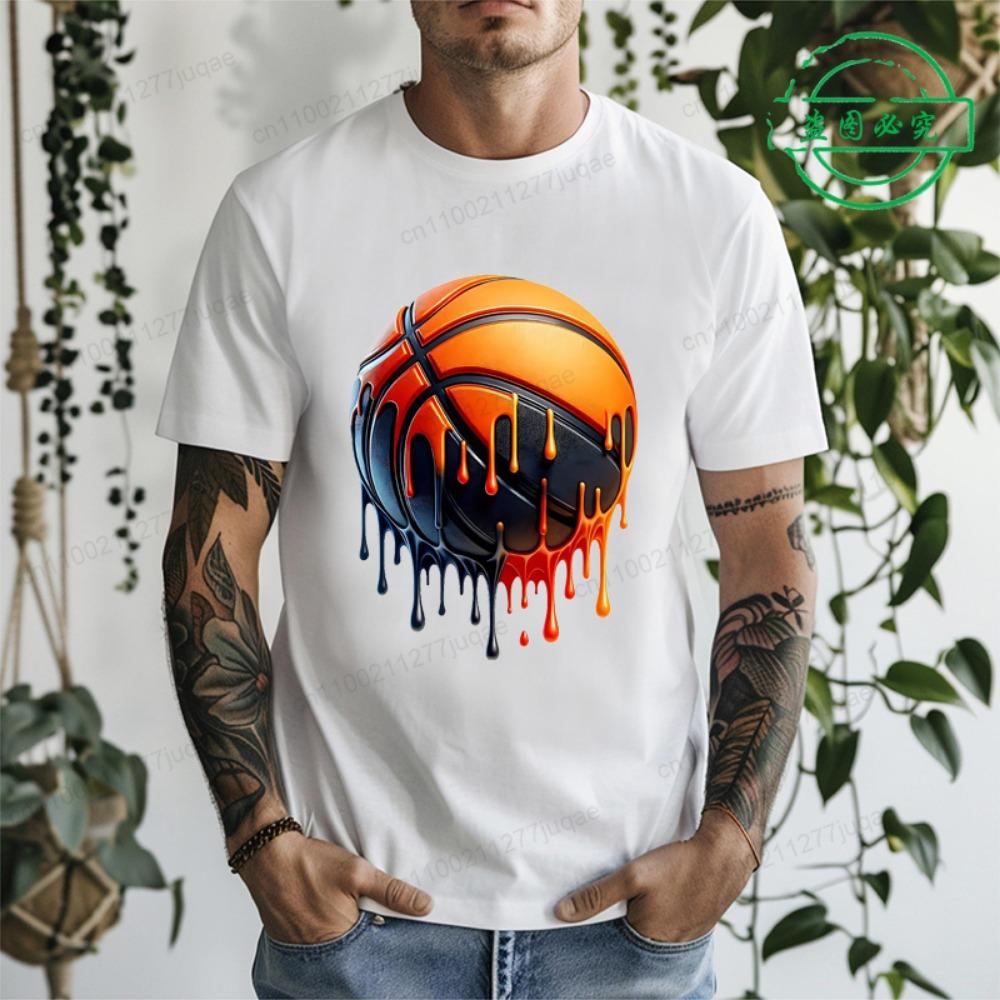 

Men s T-shirt Fashion Street Style T-Shirts Basketball Printed Tops Tees Summer Men T Shirt Casual Short Sleeve for Men Clothing M