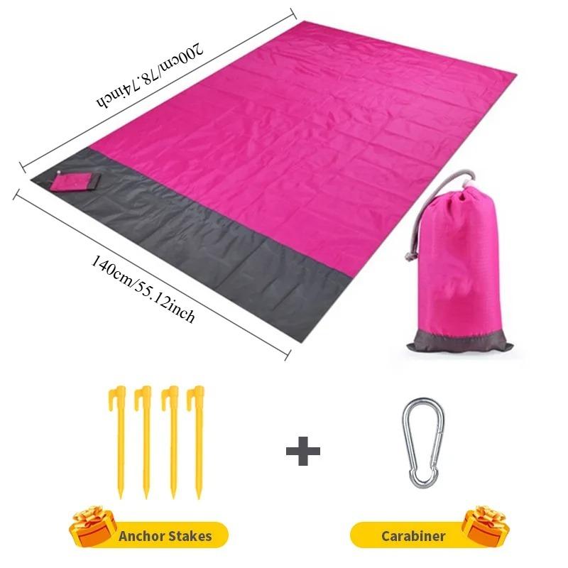 Ultra Light Picnic Proof Mat Portable Waterproof Sandproof Foldable Camping Beach Blanket for Outdoor Pocket Travel Essential