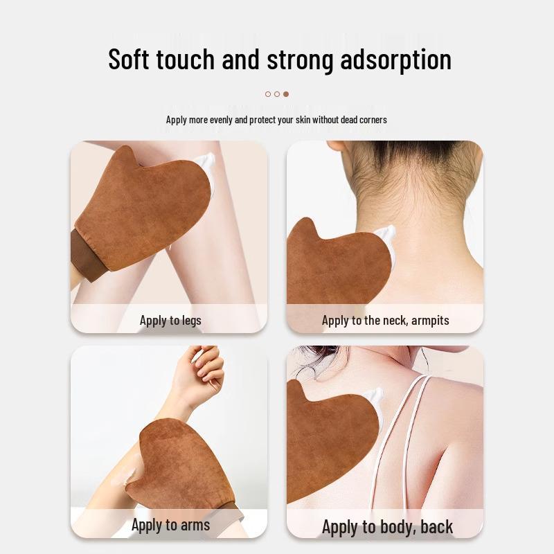 Quick-Apply Tanning Set: Body Lotion, CC Cream, Gloves, Tanning Oil, Essential Oils, Lazy Massage Tool