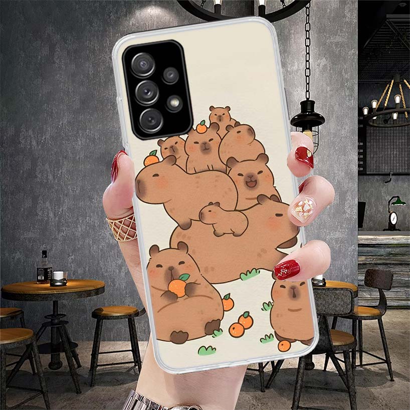 

Funny Capybara Cartoon Animal Soft Phone Case For Samsung Galaxy A13 A14 A15 A16 A17 A53 A54 A55 A56 A57 A33 A34 A35 A36 A37 A23 Samsung A15