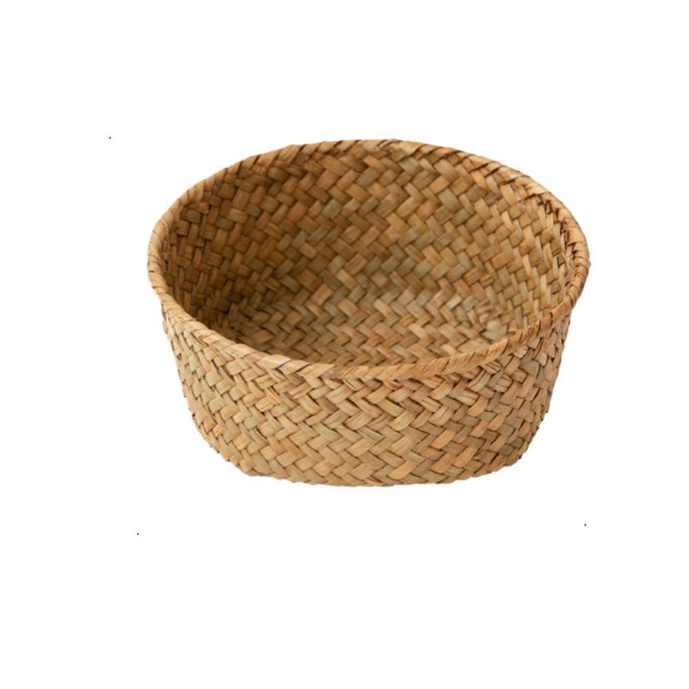Home Desktop Decoration Rattan Storage Baskets Imitation Rattan Hand-woven Baskets