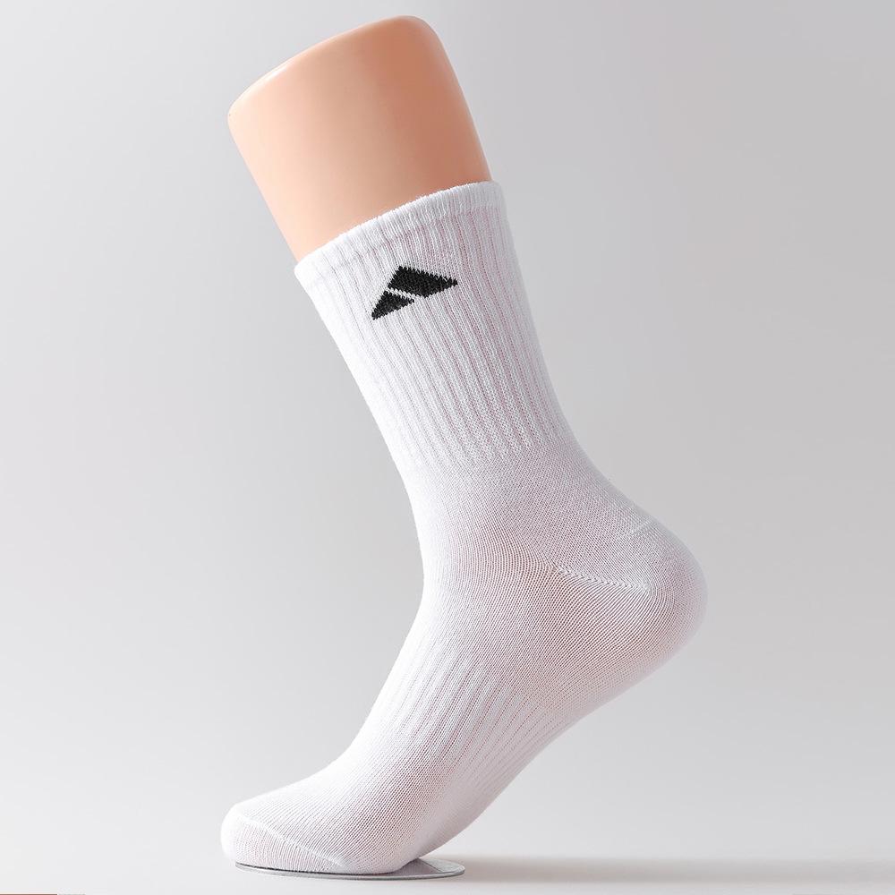 

Unisex Mid-Calf College Style Socks - Versatile Sports & Casual Wear for Spring & Autumn One Size белый
