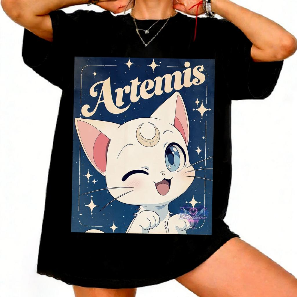 Sailor Moon Retro 90s Anime Graphic T Shirt Summer Cotton Unisex Women Tee Streetwear Casual Trend Short Sleeve Couple Hip Hop Top