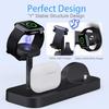 Rotatable Multi-Functional Desktop Charger for Apple, Samsung, and Watch